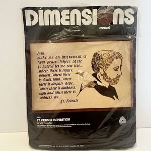 VTG Dimensions Crewel Kit St. Francis Inspiration‎ 1001 Religious Lord Make Me